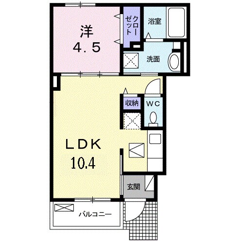 備後本庄駅 徒歩19分 1階の物件間取画像