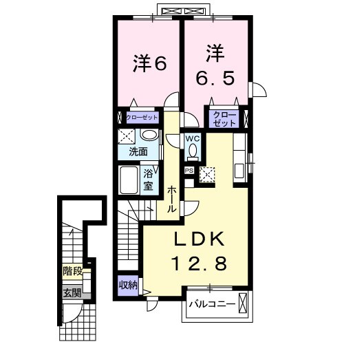 福山駅 バス21分  森脇上下車：停歩4分 2階の物件間取画像