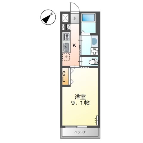 福山駅 徒歩44分 2階の物件間取画像