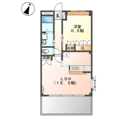 駅家駅 徒歩7分 2階の物件間取画像