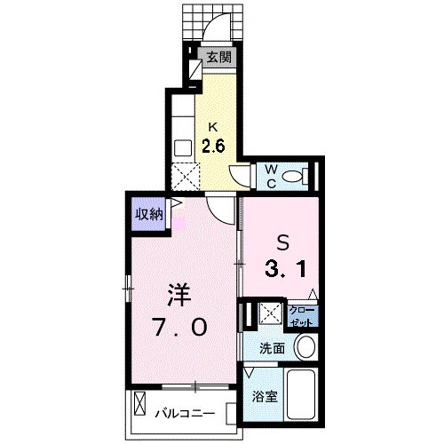 エクセレント山口の物件間取画像