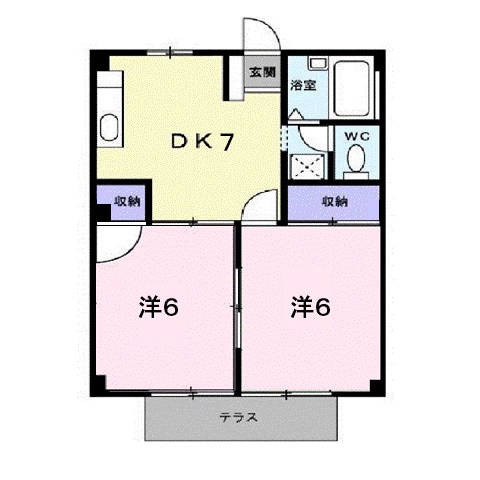 シティハイツ高橋Ａの物件間取画像