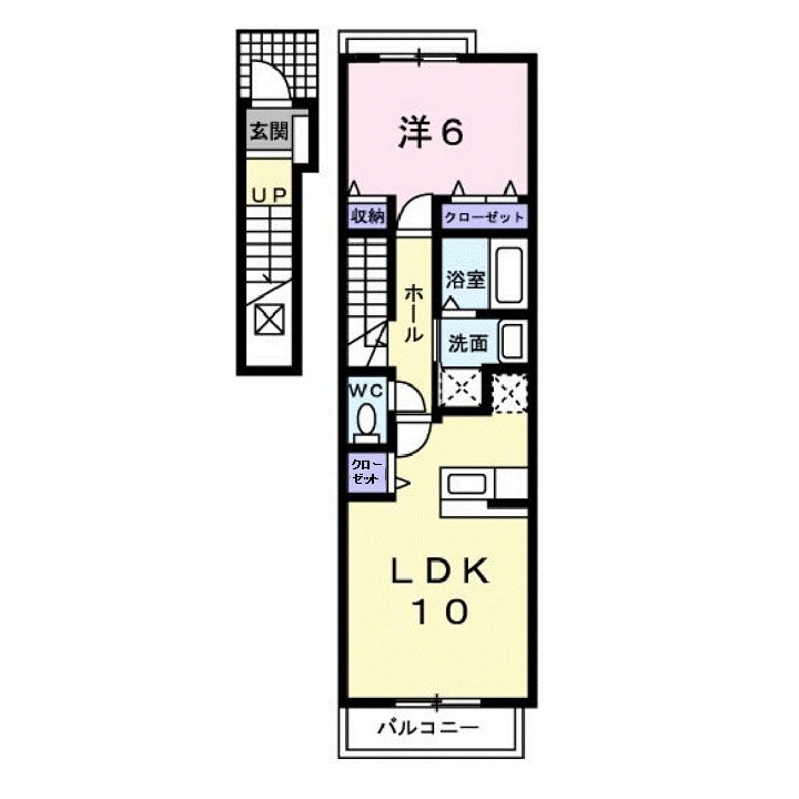 横尾駅 バス12分  小池下車：停歩4分 2階の物件間取画像