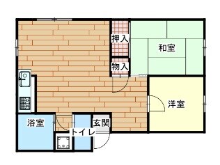 コーポおのBの物件間取画像