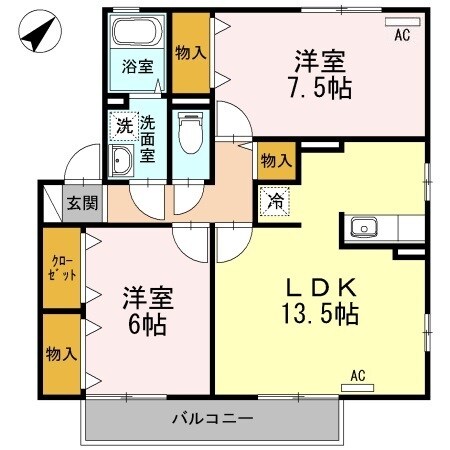 セジュールプルミエ C棟の物件間取画像