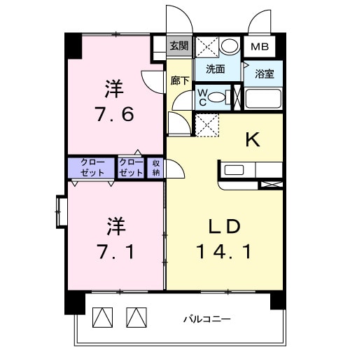 ベルマーレの物件間取画像