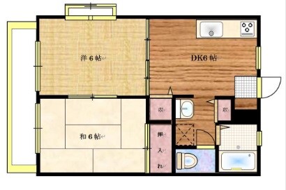 湯田村駅 徒歩14分 2階の物件間取画像