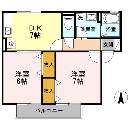 セジュール明神の物件間取画像