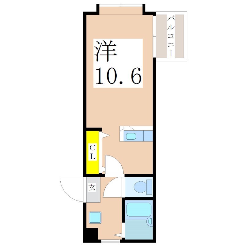 鹿児島中央駅 徒歩11分 3階の物件間取画像