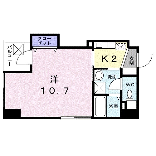 天文館通駅 徒歩3分 4階の物件間取画像