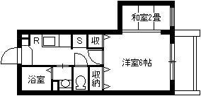 真砂保育園前 徒歩3分 2階の物件間取画像