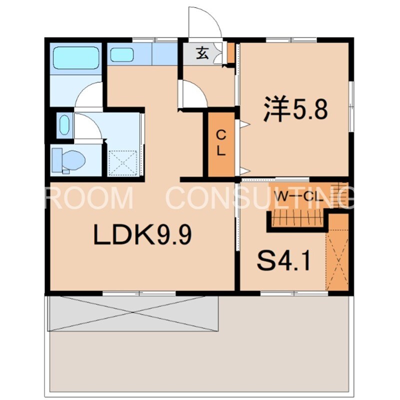 シャトー紫原の物件間取画像