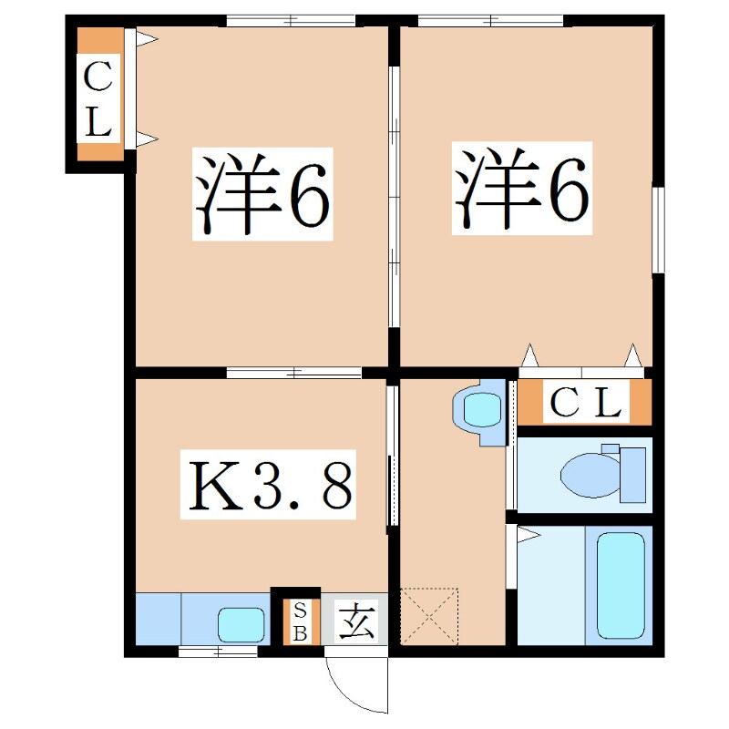 仙巌園駅 徒歩3分 1階の物件間取画像