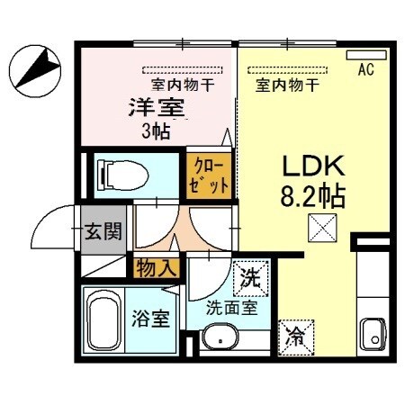 市役所前駅 徒歩28分 1階の物件間取画像