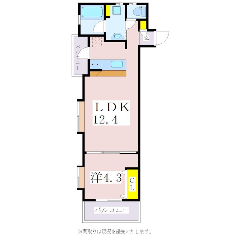 artemis谷山中央の物件間取画像