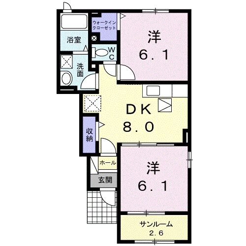 瀬々串駅 徒歩29分 1階の物件間取画像