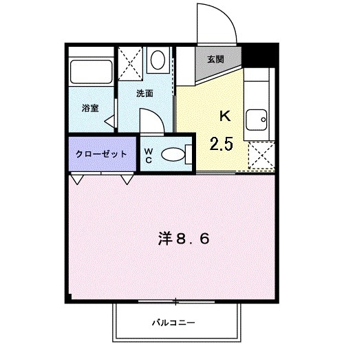 坂之上駅 徒歩9分 2階の物件間取画像