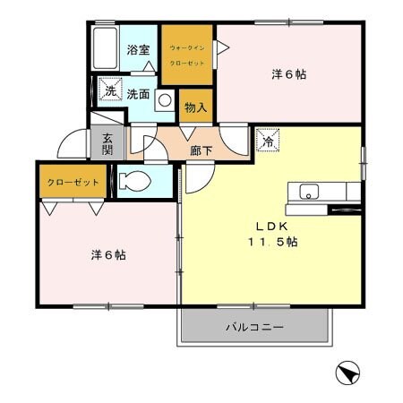 上塩屋駅 徒歩32分 2階の物件間取画像