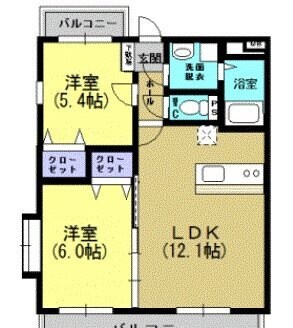 広木駅 徒歩43分 4階の物件間取画像