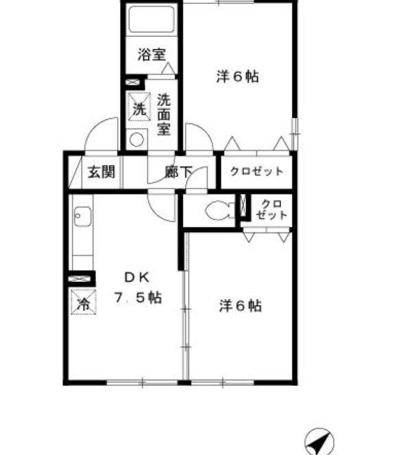 宇宿駅 徒歩24分 1階の物件間取画像