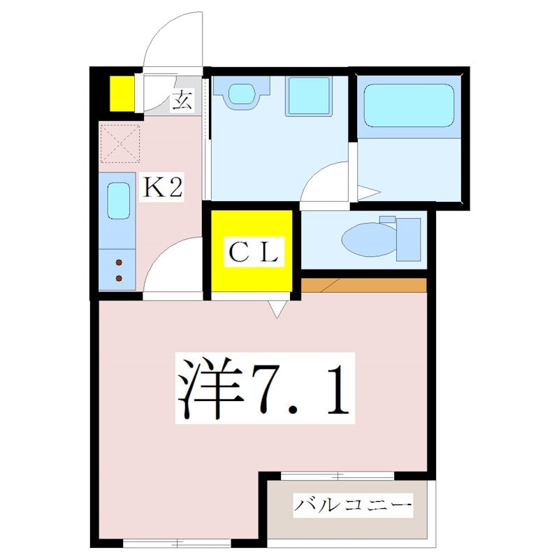 中郡駅 徒歩1分 4階の物件間取画像