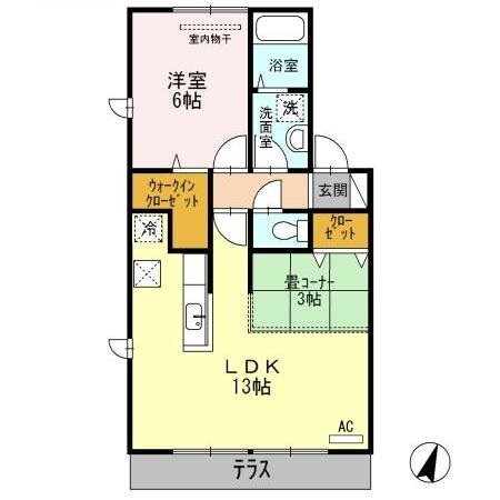宇宿駅 徒歩39分 1階の物件間取画像