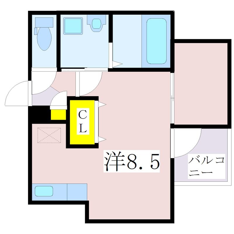 プレステージ桜川の物件間取画像