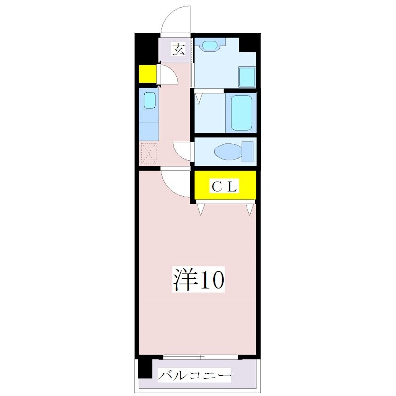 二軒茶屋駅 徒歩4分 5階の物件間取画像