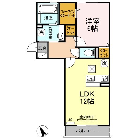 鹿児島駅前駅 徒歩22分 1階の物件間取画像