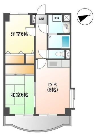 鹿児島中央駅 徒歩9分 4階の物件間取画像