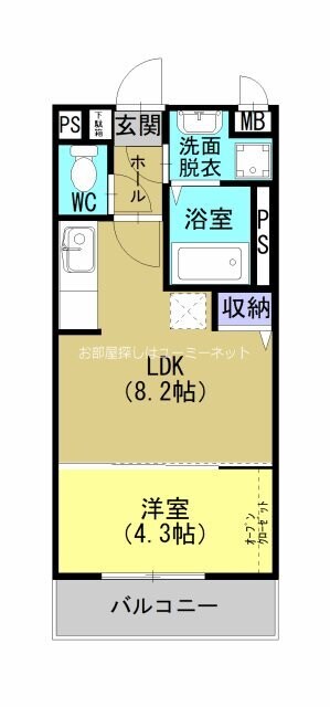 笹貫駅 徒歩10分 2階の物件間取画像