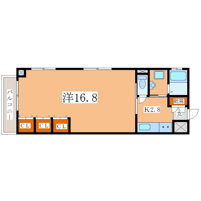 Ｋマンションの物件間取画像