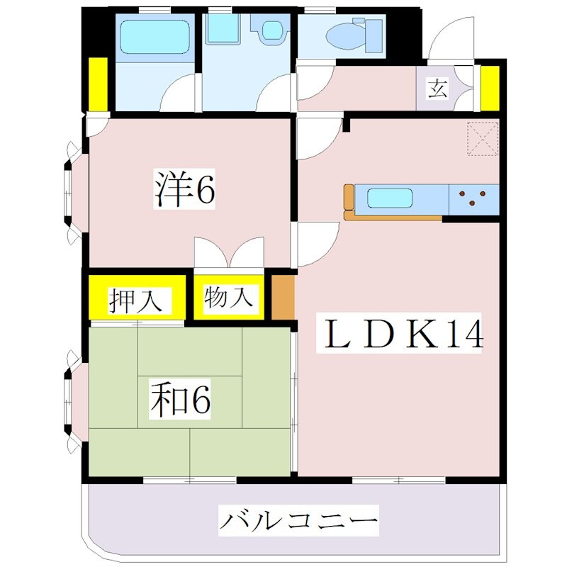 ルミエールハイツ南栄の物件間取画像