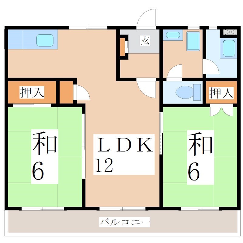 ロイヤルハイツマル勘の物件間取画像