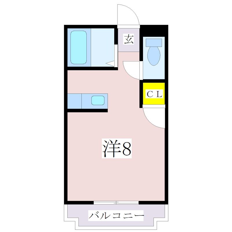 谷山駅 徒歩4分 5階の物件間取画像