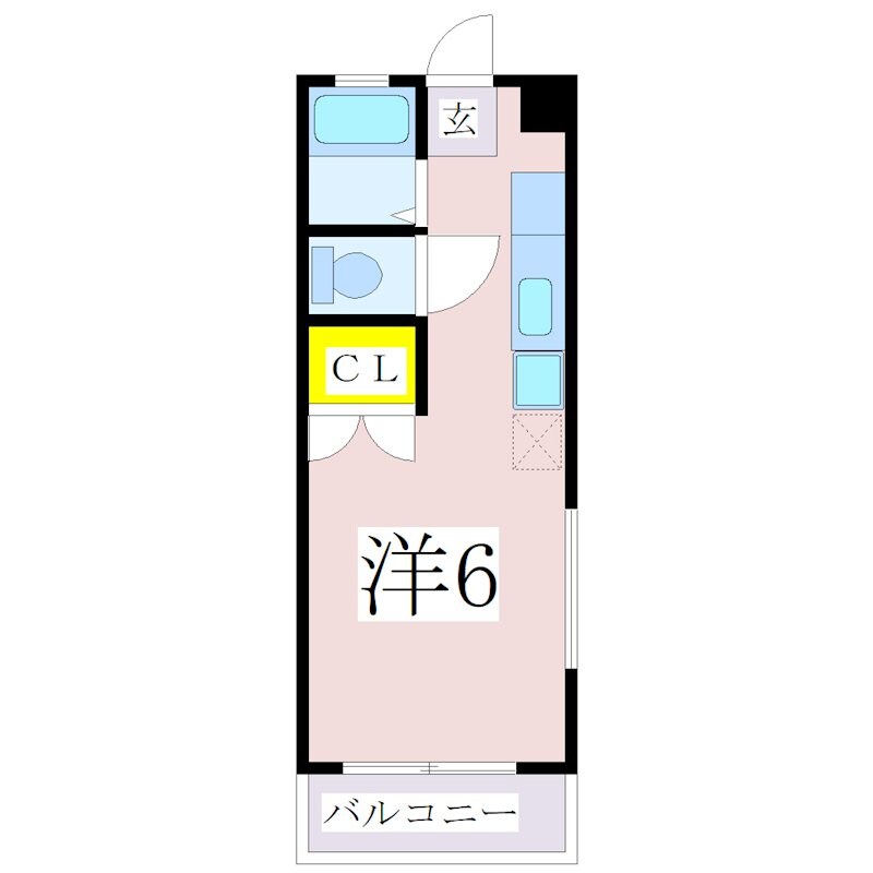 宇宿駅 徒歩4分 3階の物件間取画像