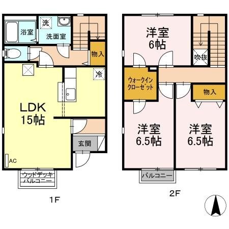 フラッツメイ　Ｂ棟の物件間取画像