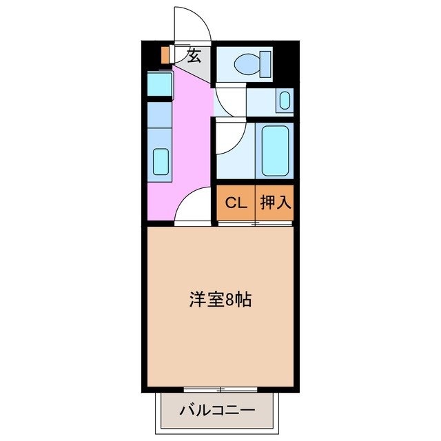 エクセルハイムDの物件間取画像