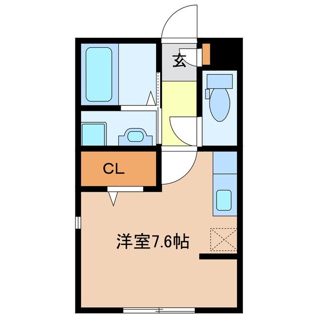 ソシア　ヴィルヌーヴ　Bの物件間取画像