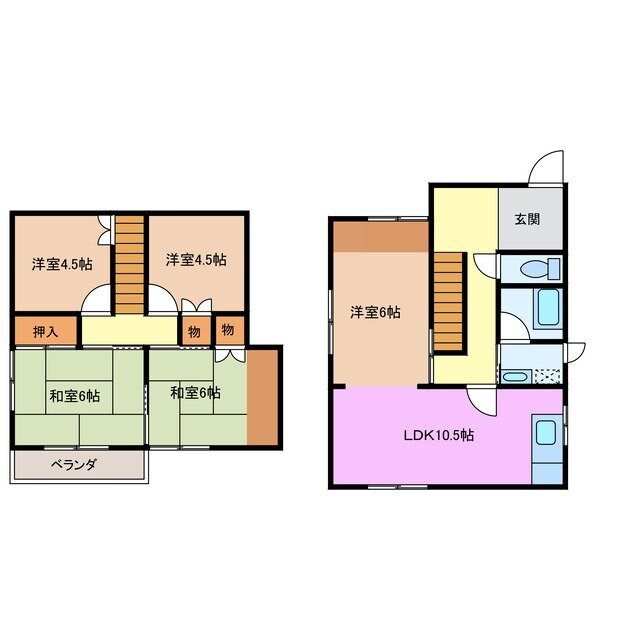 すずらん台西邸の物件間取画像