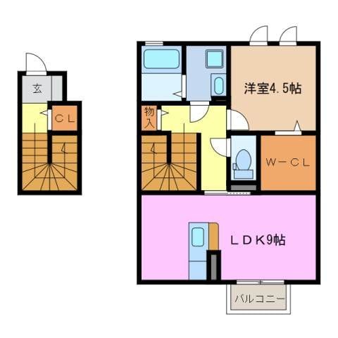 エムズ　モンピュール　Ⅰ棟の物件間取画像