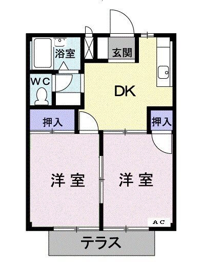 シティハイツMの物件間取画像