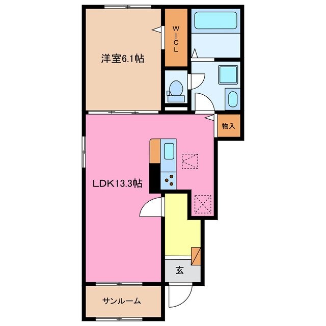 伊勢朝日駅 徒歩41分 1階の物件間取画像