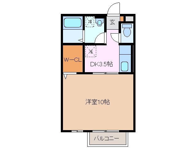 桑名駅 バス17分  三交バス・警察前下車：停歩4分 2階の物件間取画像