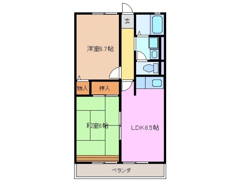 ボンボヤージⅢの物件間取画像