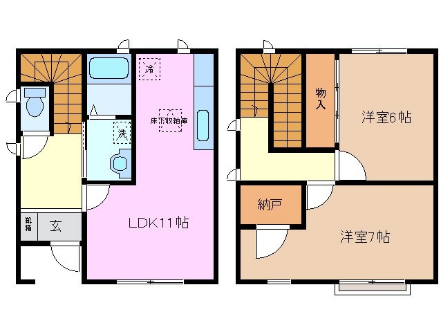 グランジュッテ D棟の物件間取画像