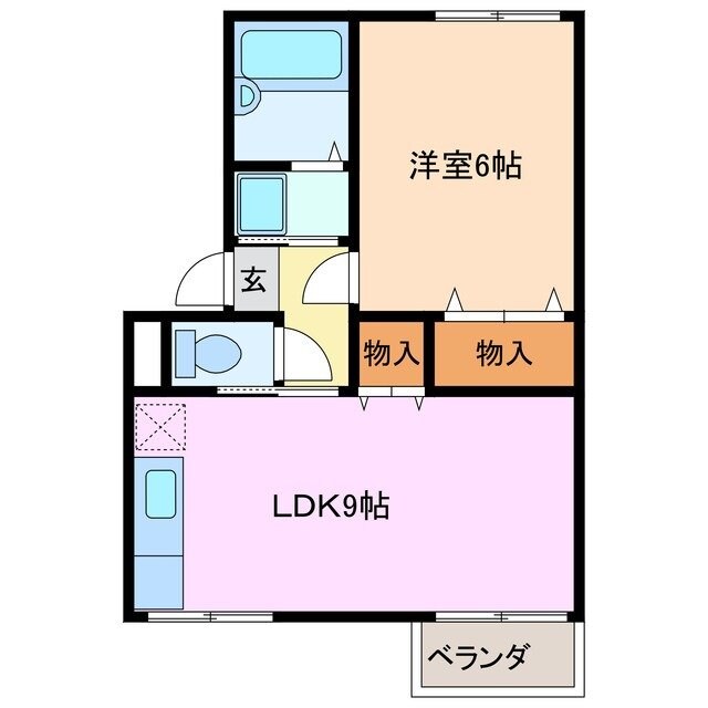 エスポワールあさひの物件間取画像