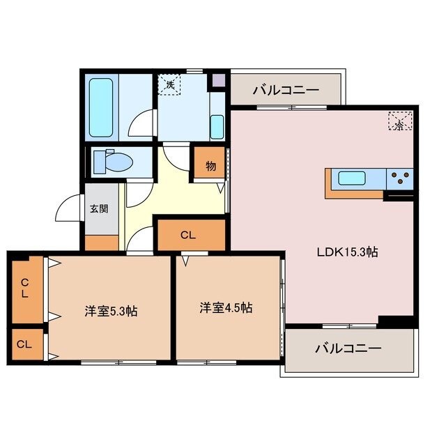 Ｄ－ｃｈａｍｂｒｅ新矢田の物件間取画像