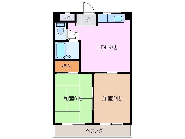 ファミリーマンションの物件間取画像