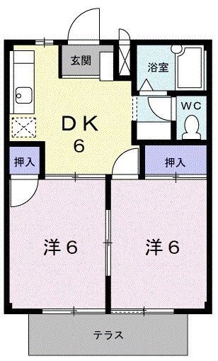 ラ・フォーレ赤尾台Ａの物件間取画像